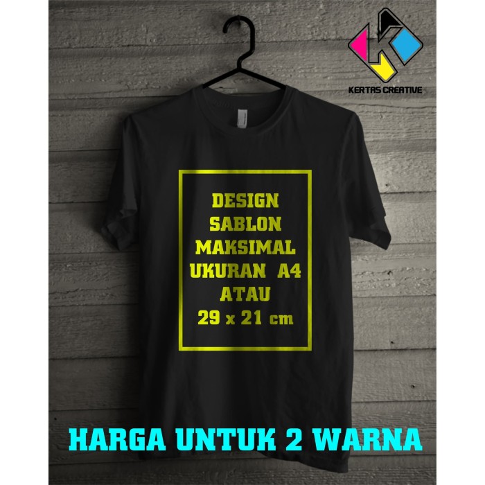 Detail Gambar Sablon 2 Warna Nomer 18