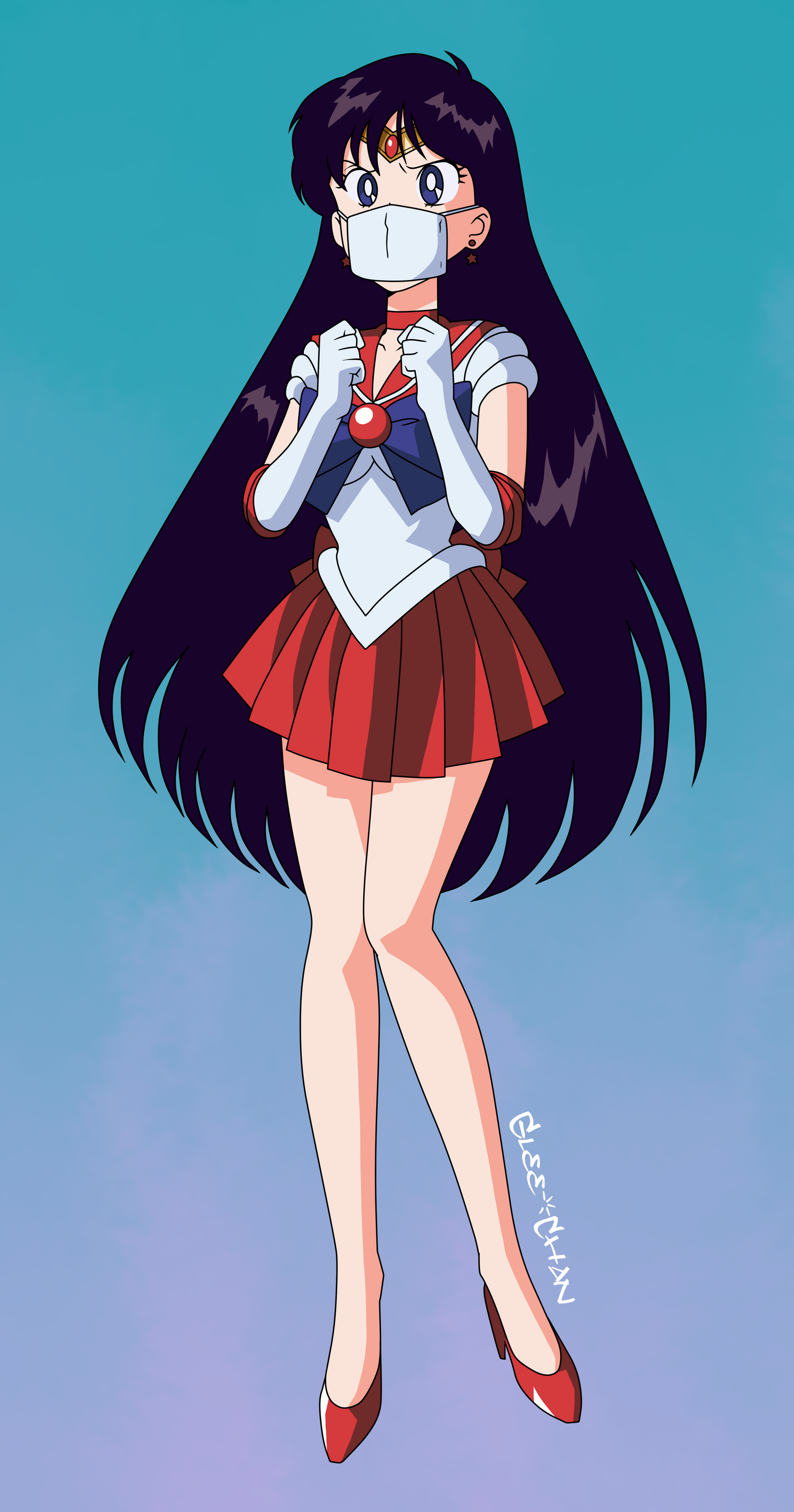 Detail Gambar Sailor Mars Nomer 22