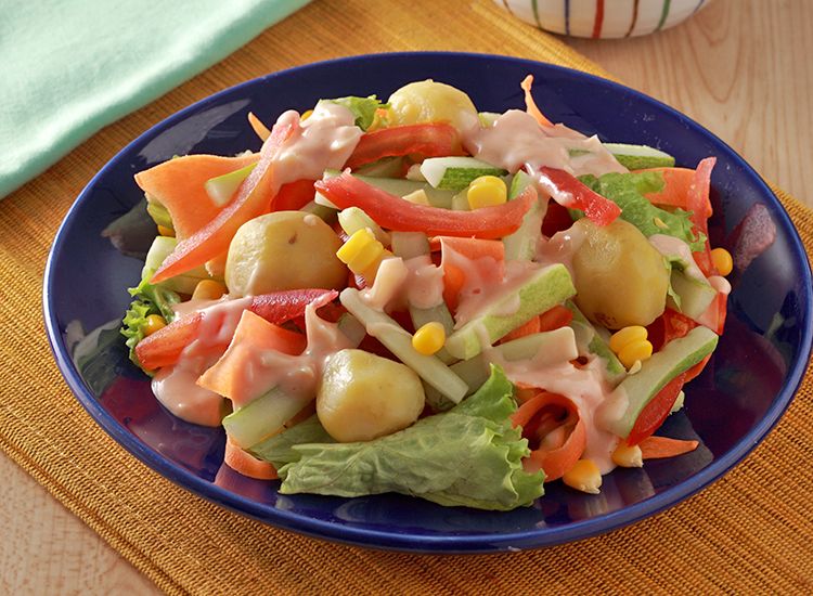 Detail Gambar Sajian Salad Sayur Nomer 3