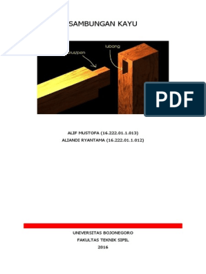 Detail Gambar Sambungan Kayu Teknik Sipil Nomer 12