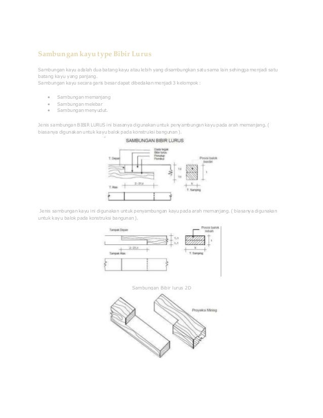 Detail Gambar Sambungan Kayu Teknik Sipil Nomer 21