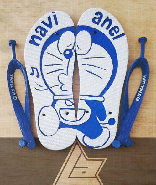 Detail Gambar Sandal Ukir Doraemon Nomer 21