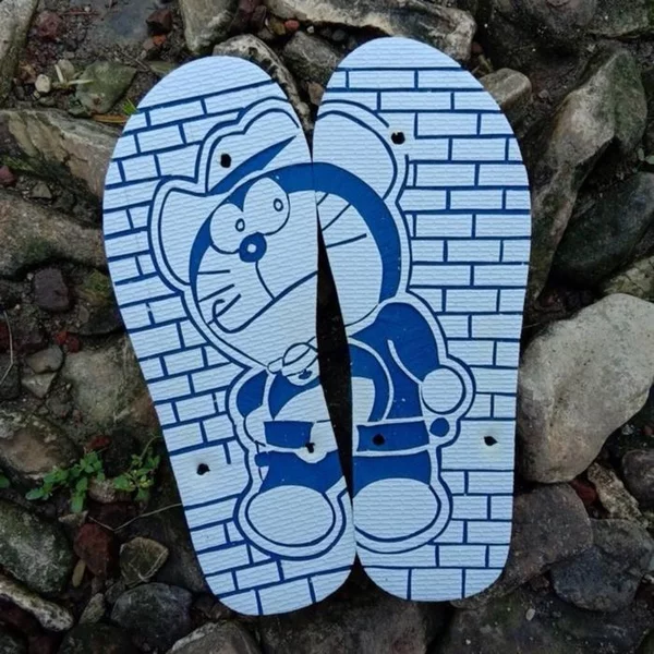 Detail Gambar Sandal Ukir Doraemon Nomer 34