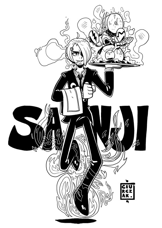 Detail Gambar Sanji Hitam Putih Nomer 27