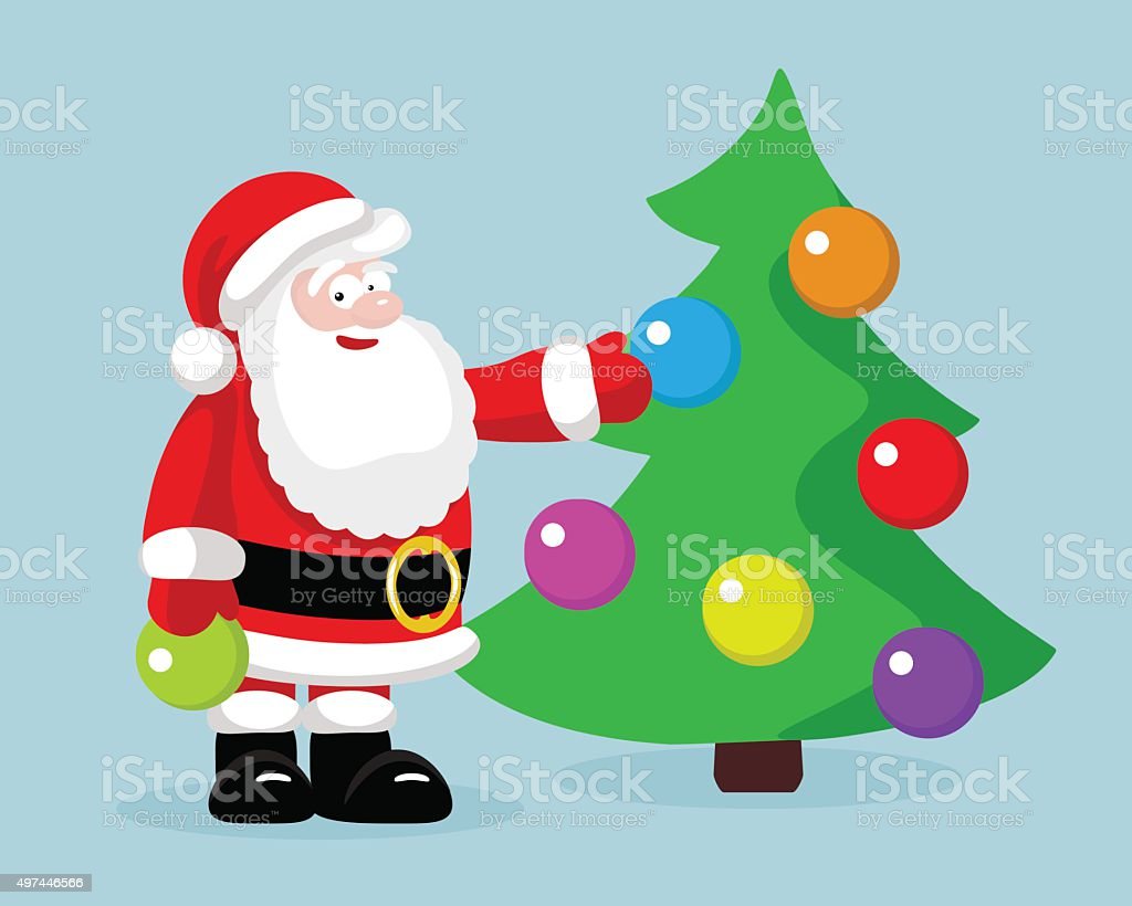 Detail Gambar Santa Claus Dan Pohon Natal Nomer 16