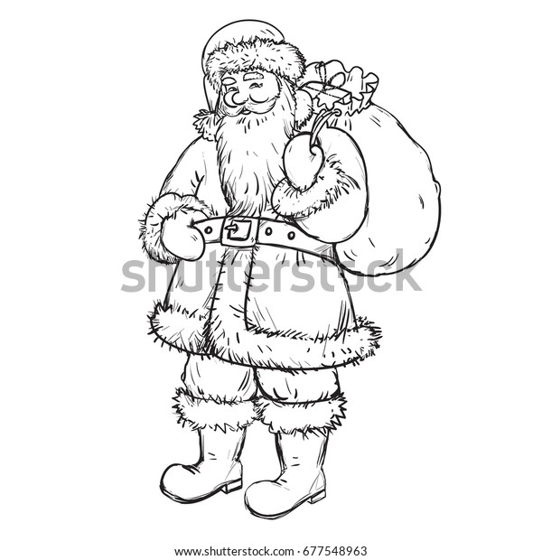 Detail Gambar Santa Claus Hitam Putih Nomer 46