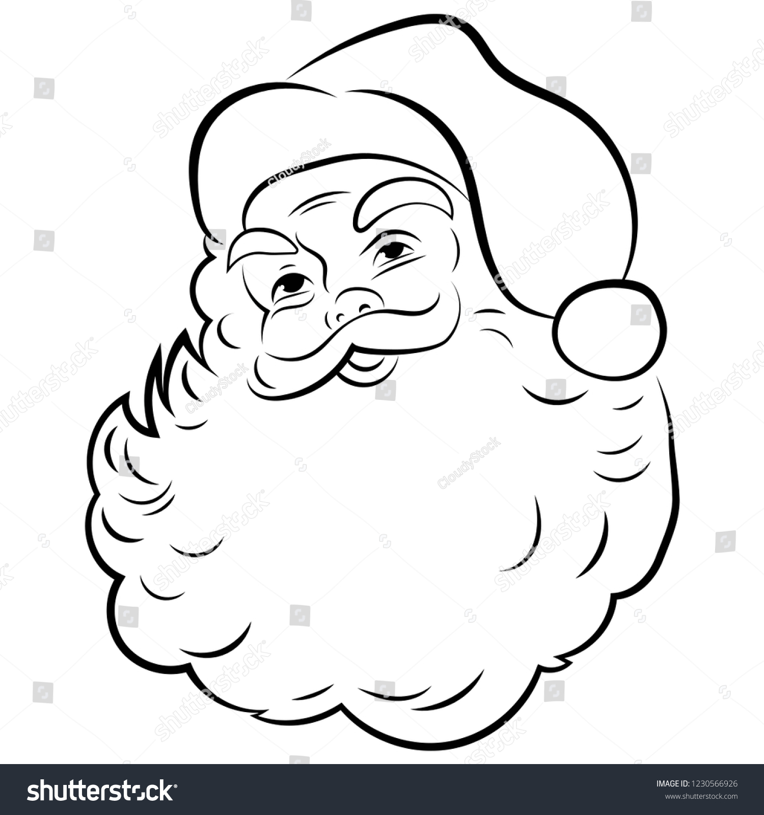 Detail Gambar Santa Claus Hitam Putih Nomer 8