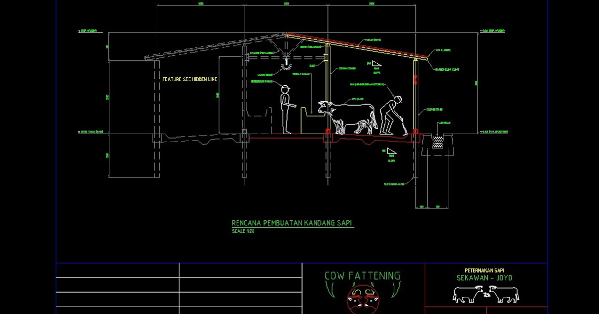 Detail Gambar Sapi Dwg Nomer 2