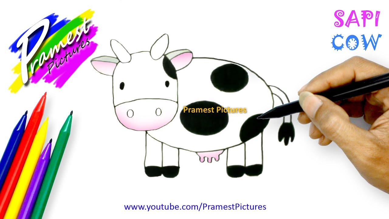 Detail Gambar Sapi Mewarnai Koleksi Nomer 12