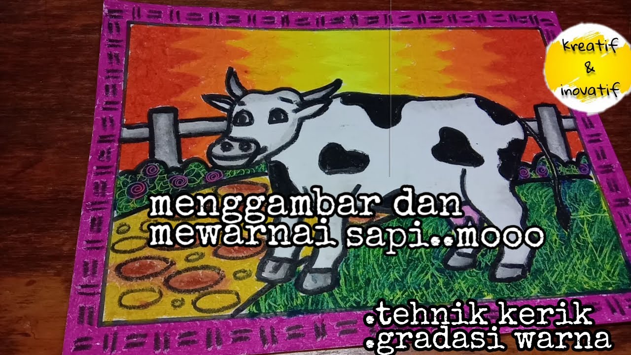 Detail Gambar Sapi Mewarnai Koleksi Nomer 39