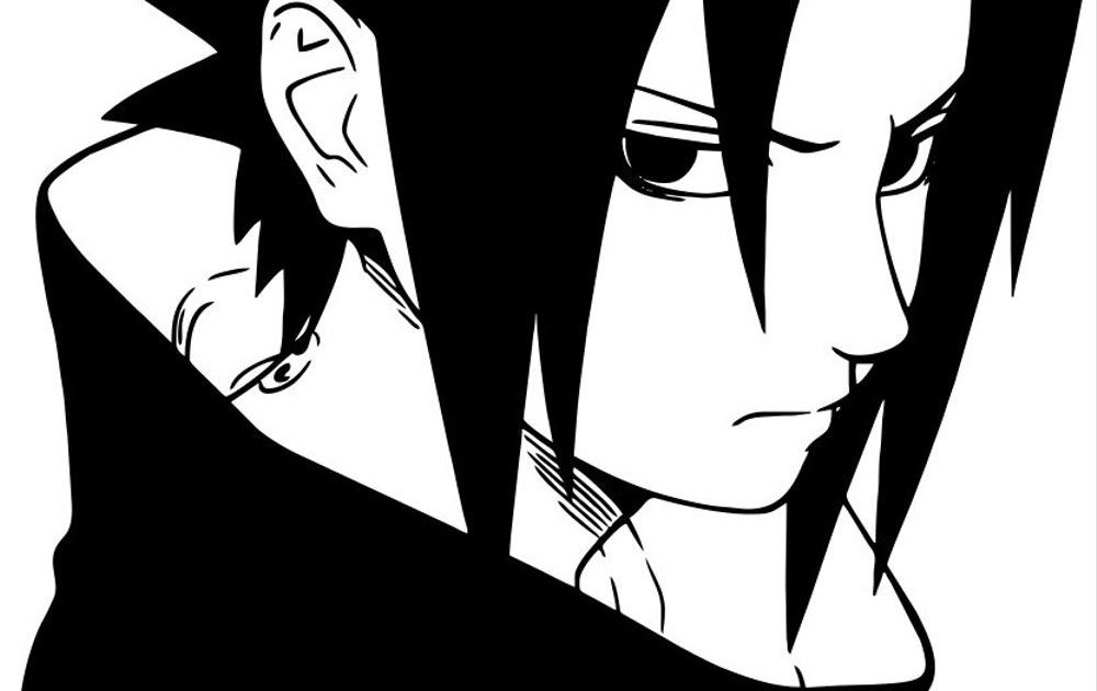 Gambar Sasuke Hitam Putih - KibrisPDR