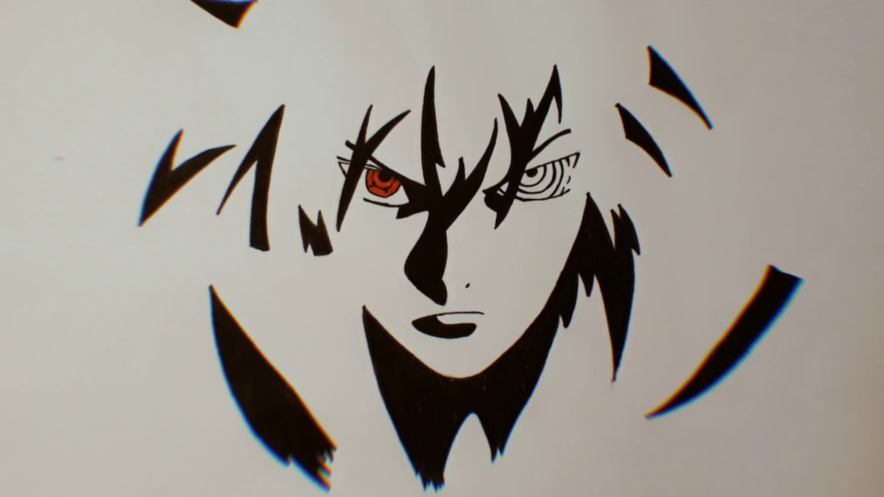 Detail Gambar Sasuke Hitam Putih Nomer 36