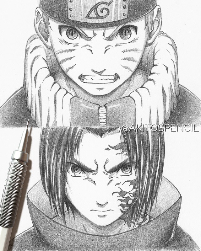 Detail Gambar Sasuke Keren Pensil Nomer 31