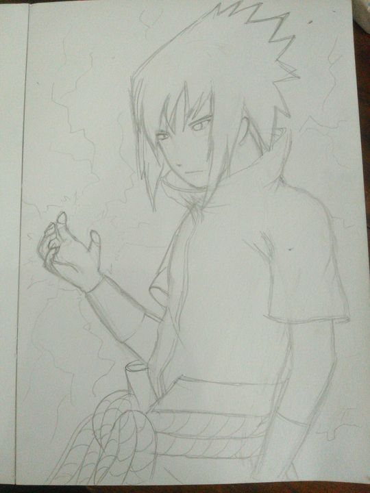 Detail Gambar Sasuke Keren Pensil Nomer 35