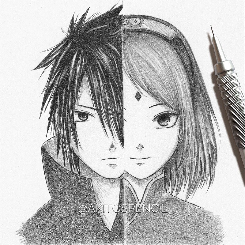 Detail Gambar Sasuke Keren Pensil Nomer 38