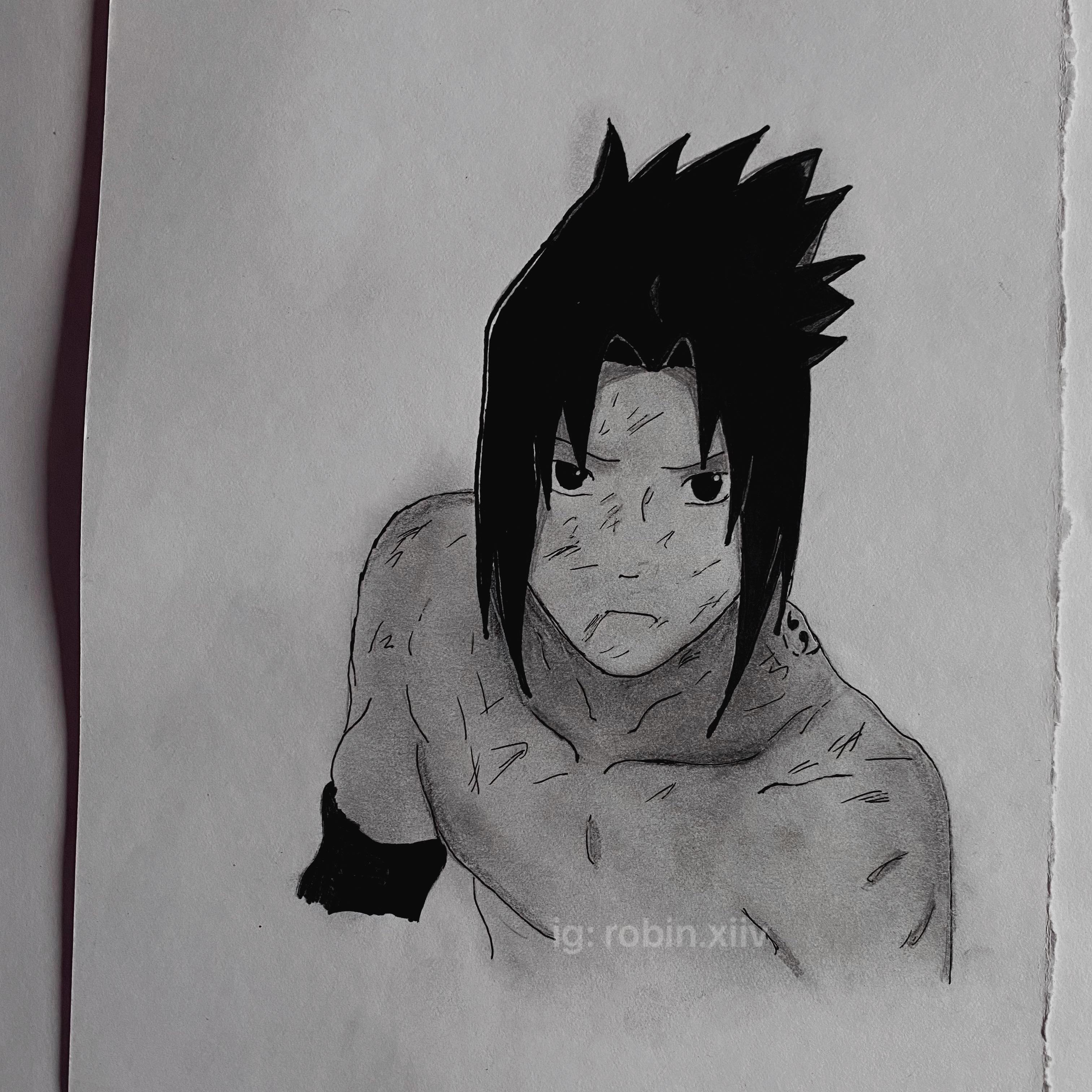 Detail Gambar Sasuke Keren Pensil Nomer 54