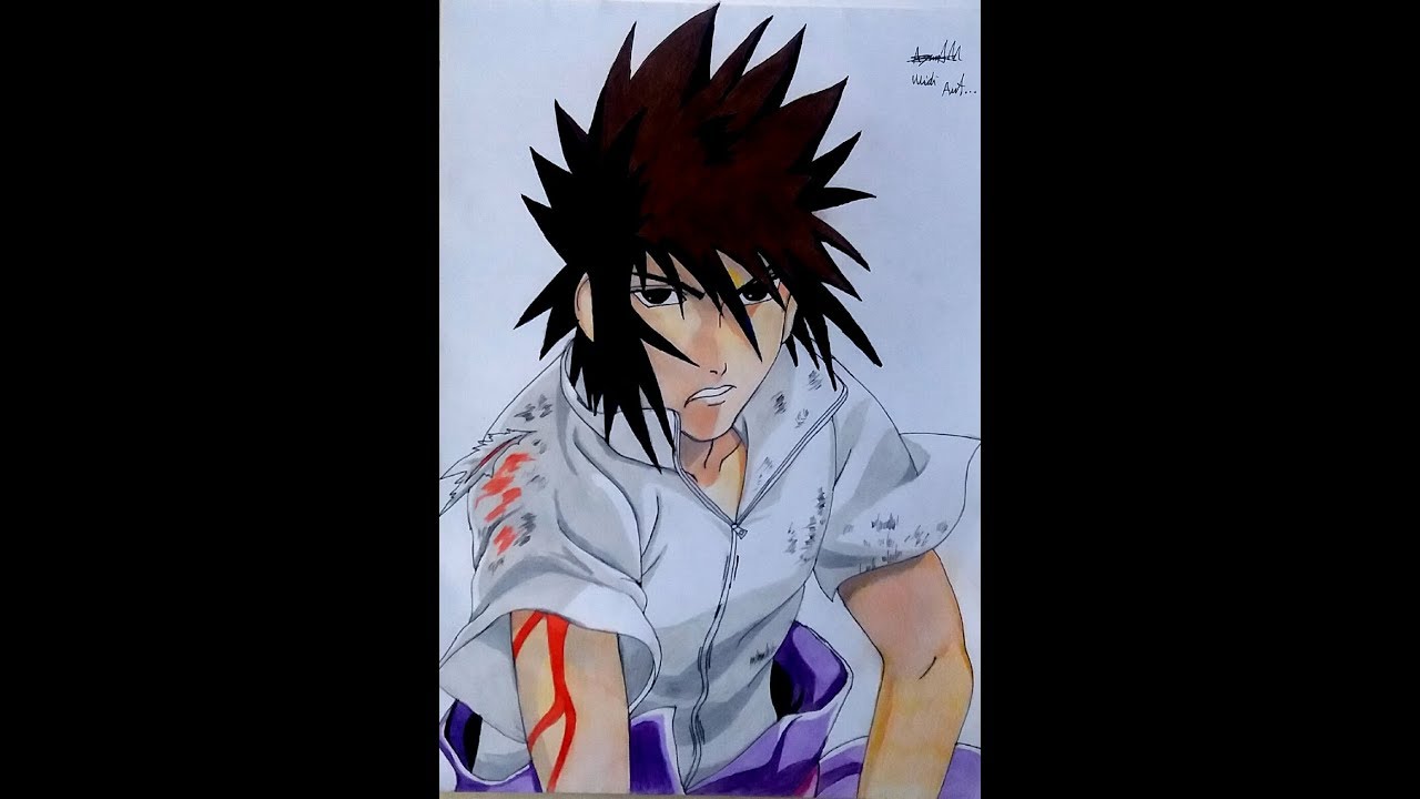 Detail Gambar Sasuke Keren Pensil Nomer 58