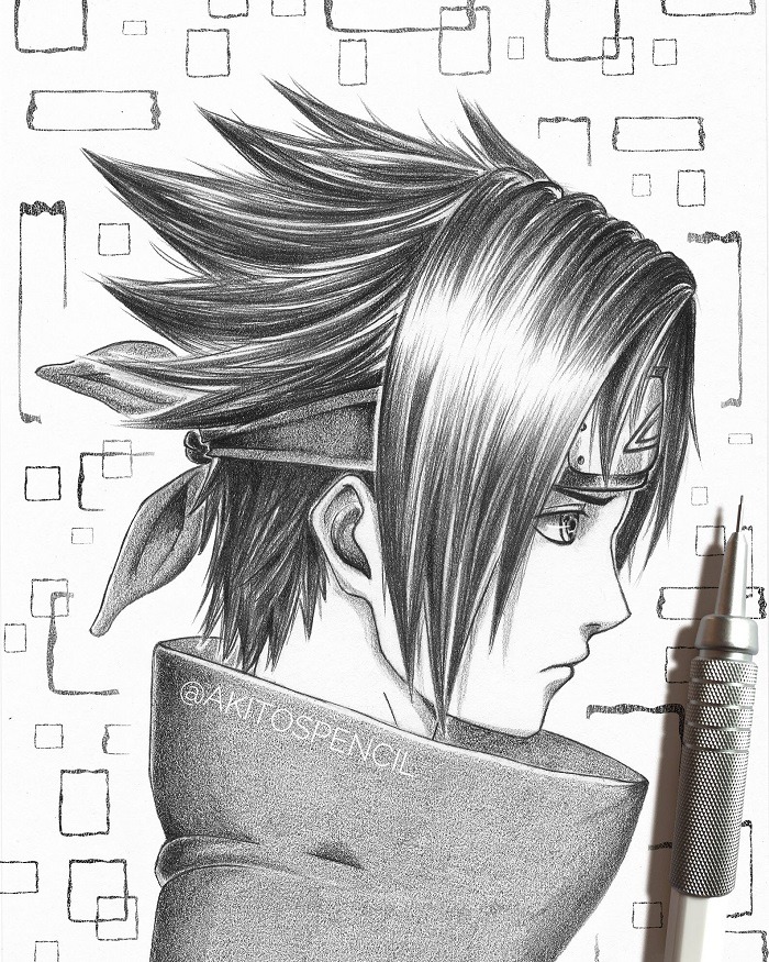 Detail Gambar Sasuke Pensil Nomer 21