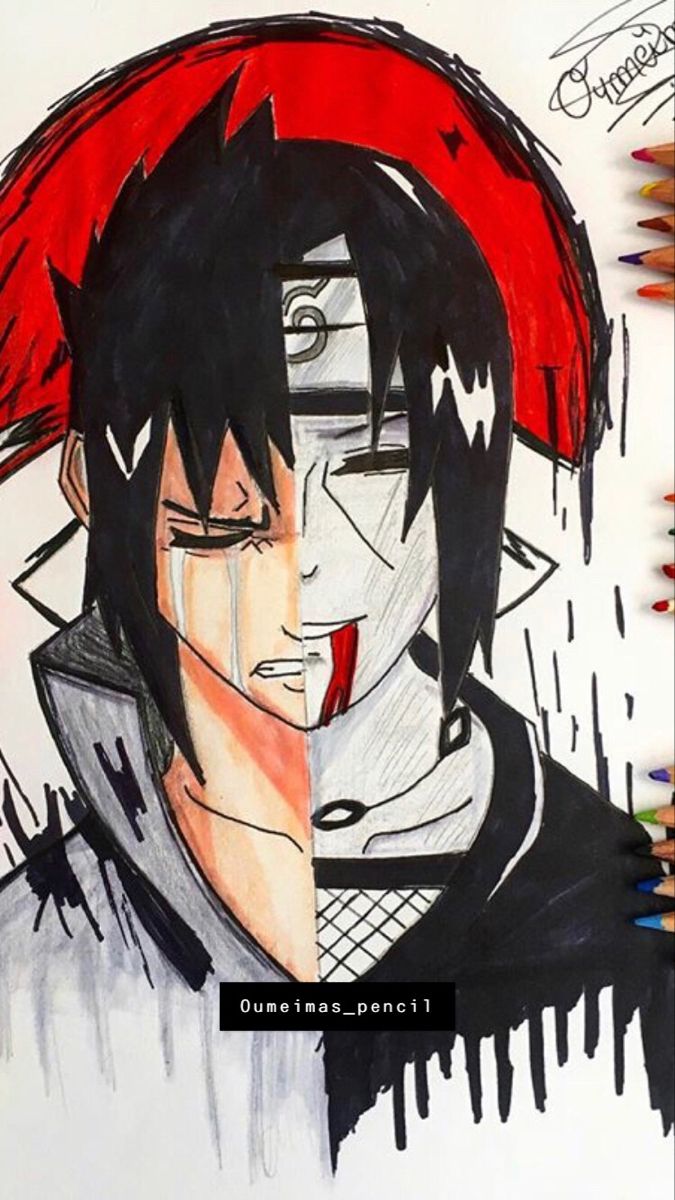 Detail Gambar Sasuke Pensil Nomer 41