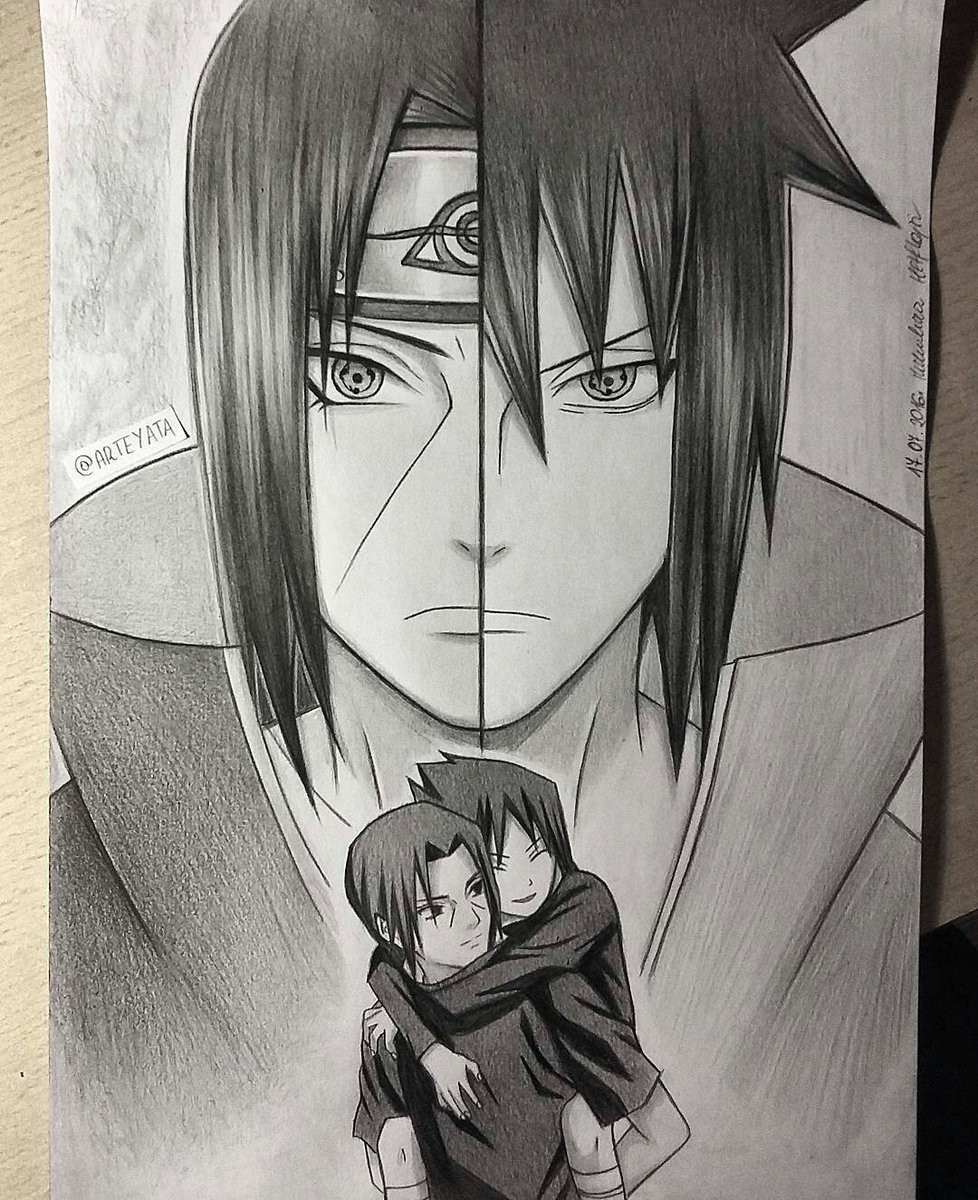 Detail Gambar Sasuke Pensil Nomer 57