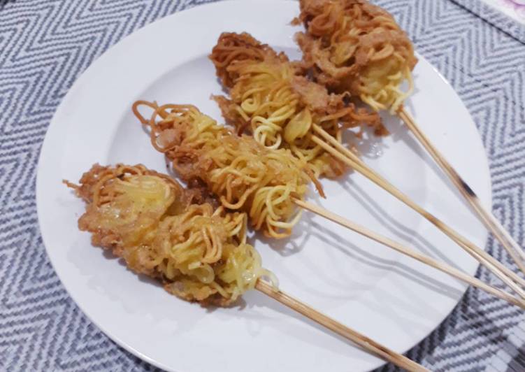 Detail Gambar Sate Mie Telur Gulung Nomer 7