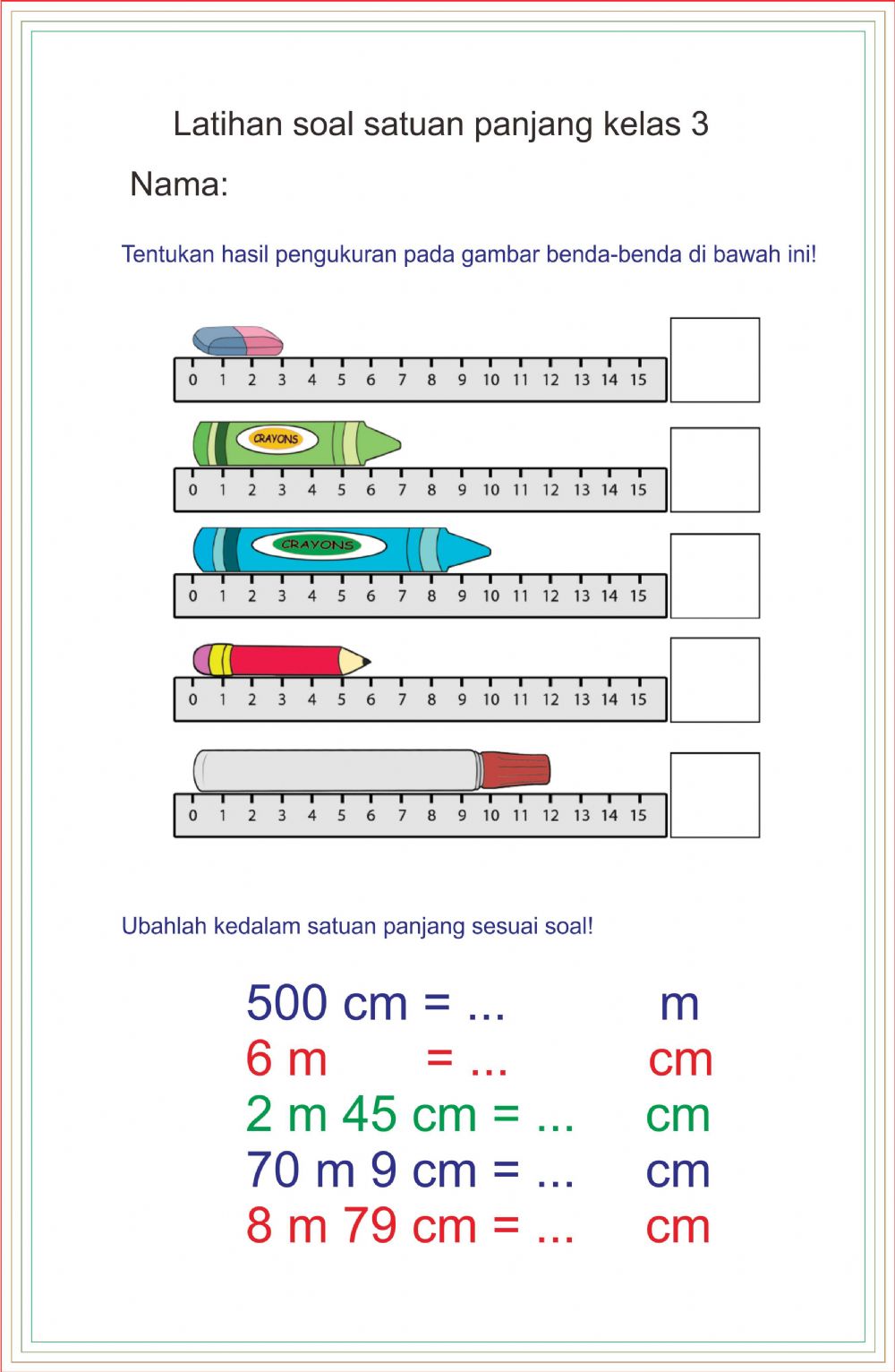 Detail Gambar Satuan Panjang Nomer 17