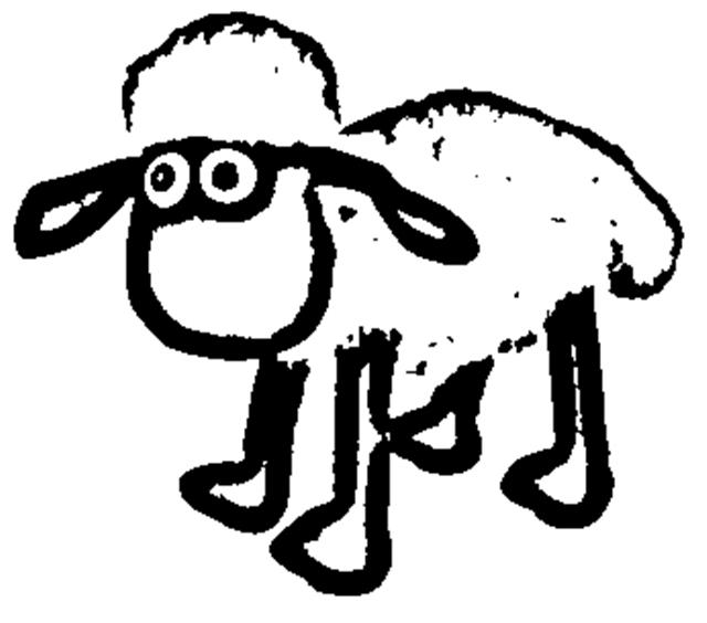 Detail Gambar Saun The Sheep Hitam Putih Nomer 28