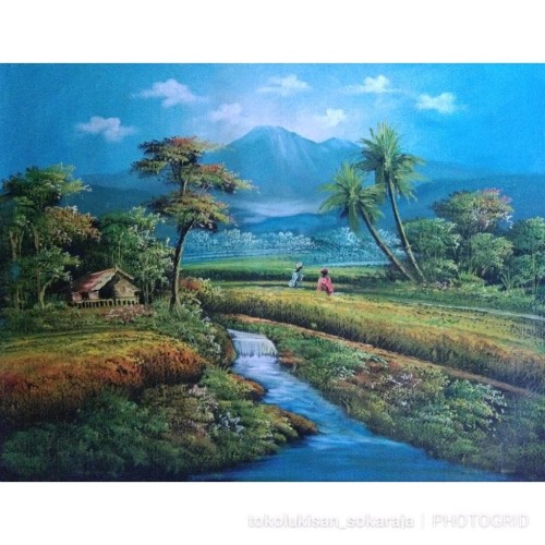 Detail Gambar Sawah Dan Gunung Nomer 20