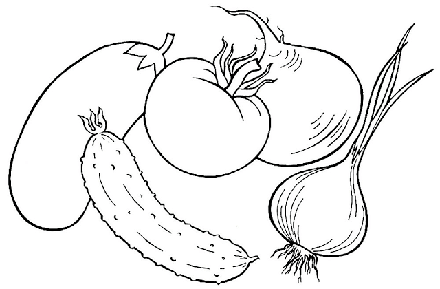 Detail Gambar Sayur Sayuran Mewarnai Kartun Nomer 2