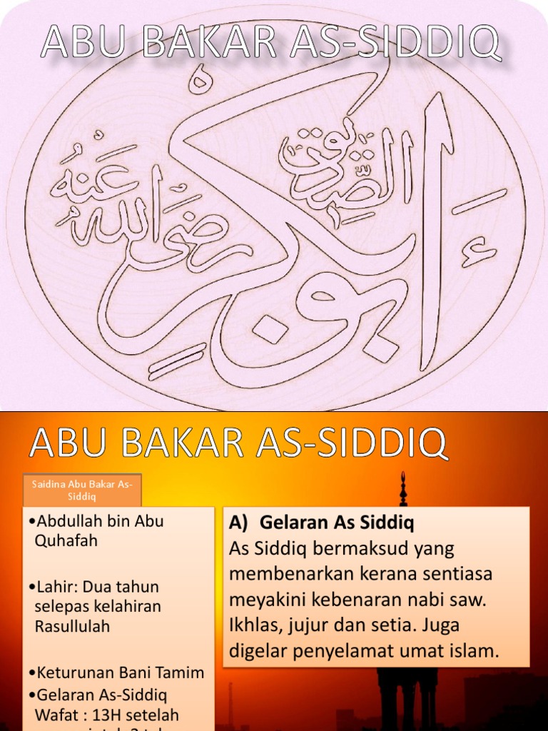 Detail Gambar Sayyidina Abu Bakar As Siddiq Nomer 38