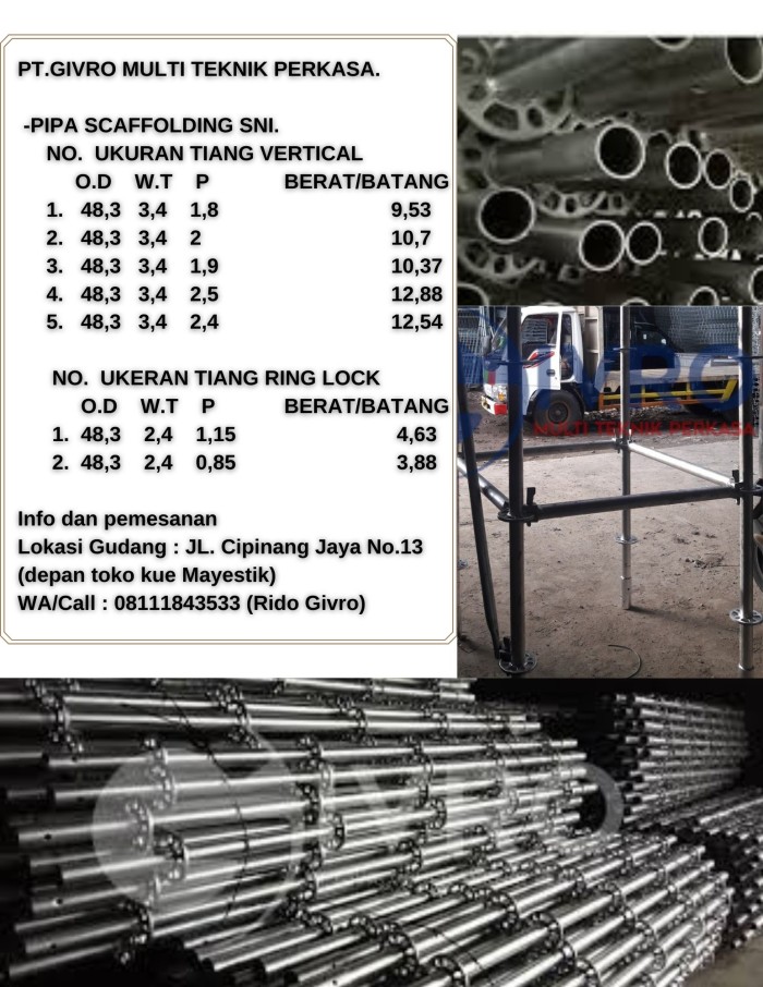 Gambar Scaffolding Pipa - KibrisPDR