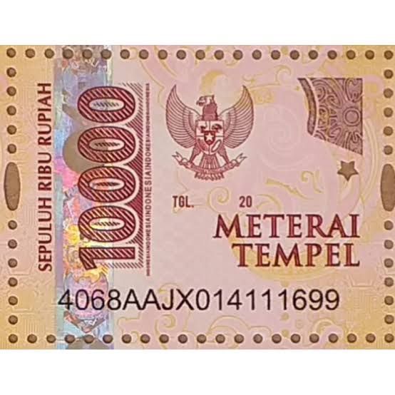 Gambar scan materai 6000 53 koleksi gambar