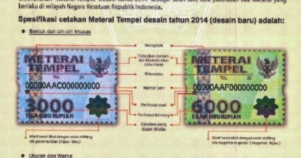 Detail Gambar Scan Materai 6000 Nomer 36
