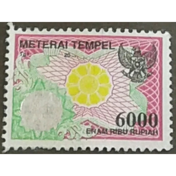 Detail Gambar Scan Materai 6000 Nomer 47