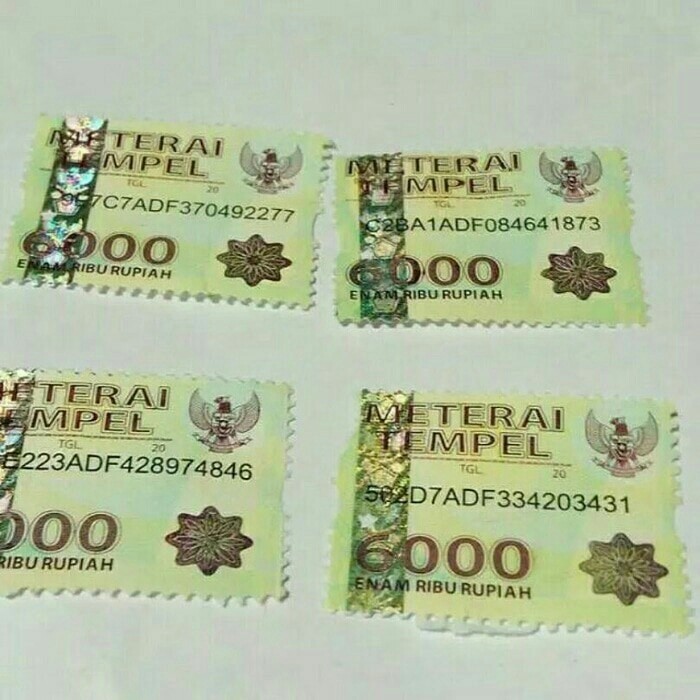 Detail Gambar Scan Materai 6000 Nomer 51