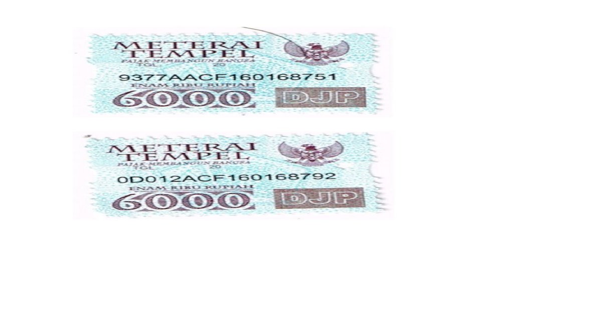 Detail Gambar Scan Materai 6000 Nomer 53