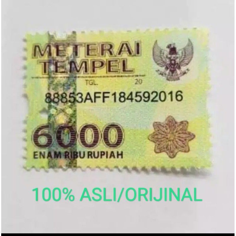 Detail Gambar Scan Materai 6000 Nomer 8
