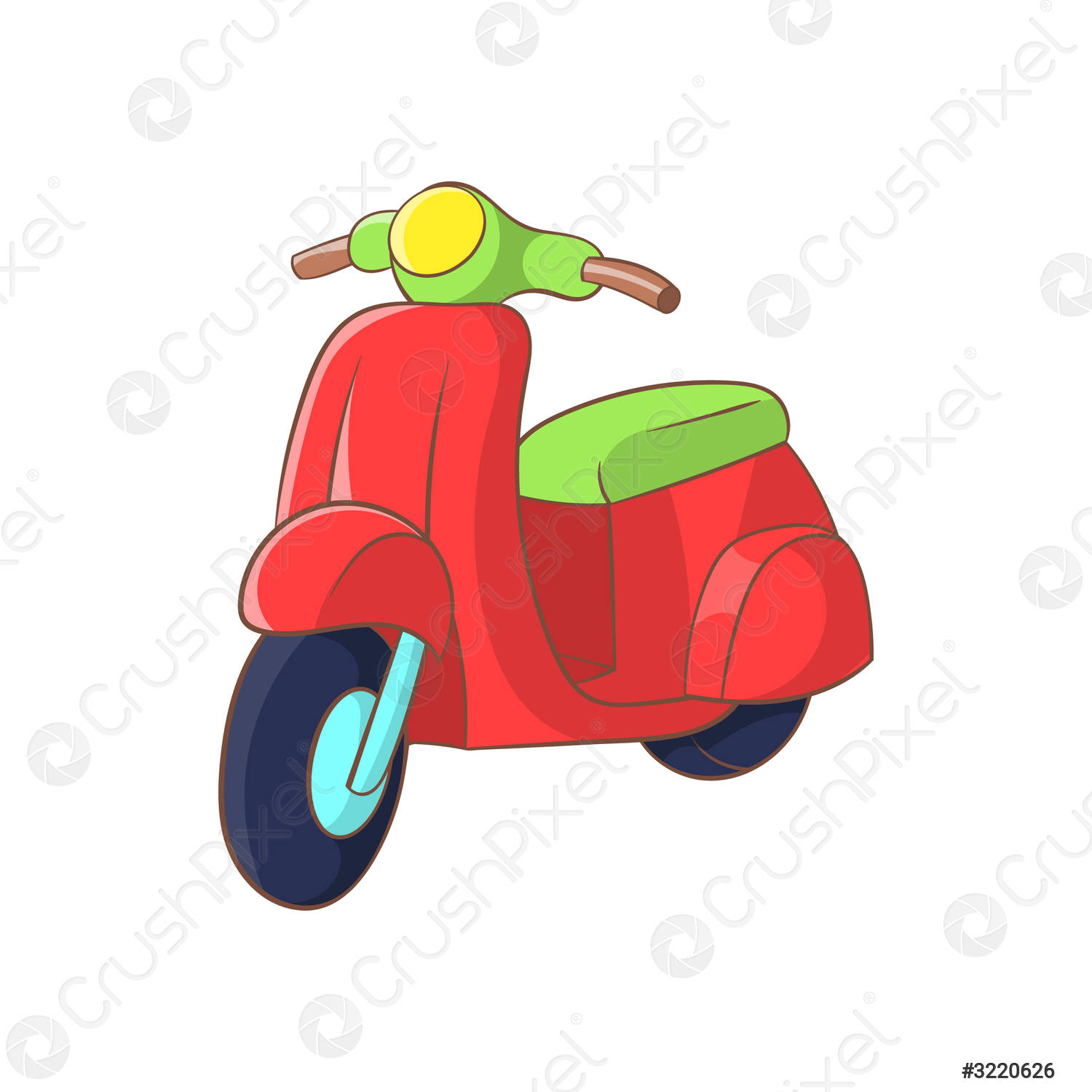 Detail Gambar Scooter Cartoon Nomer 15