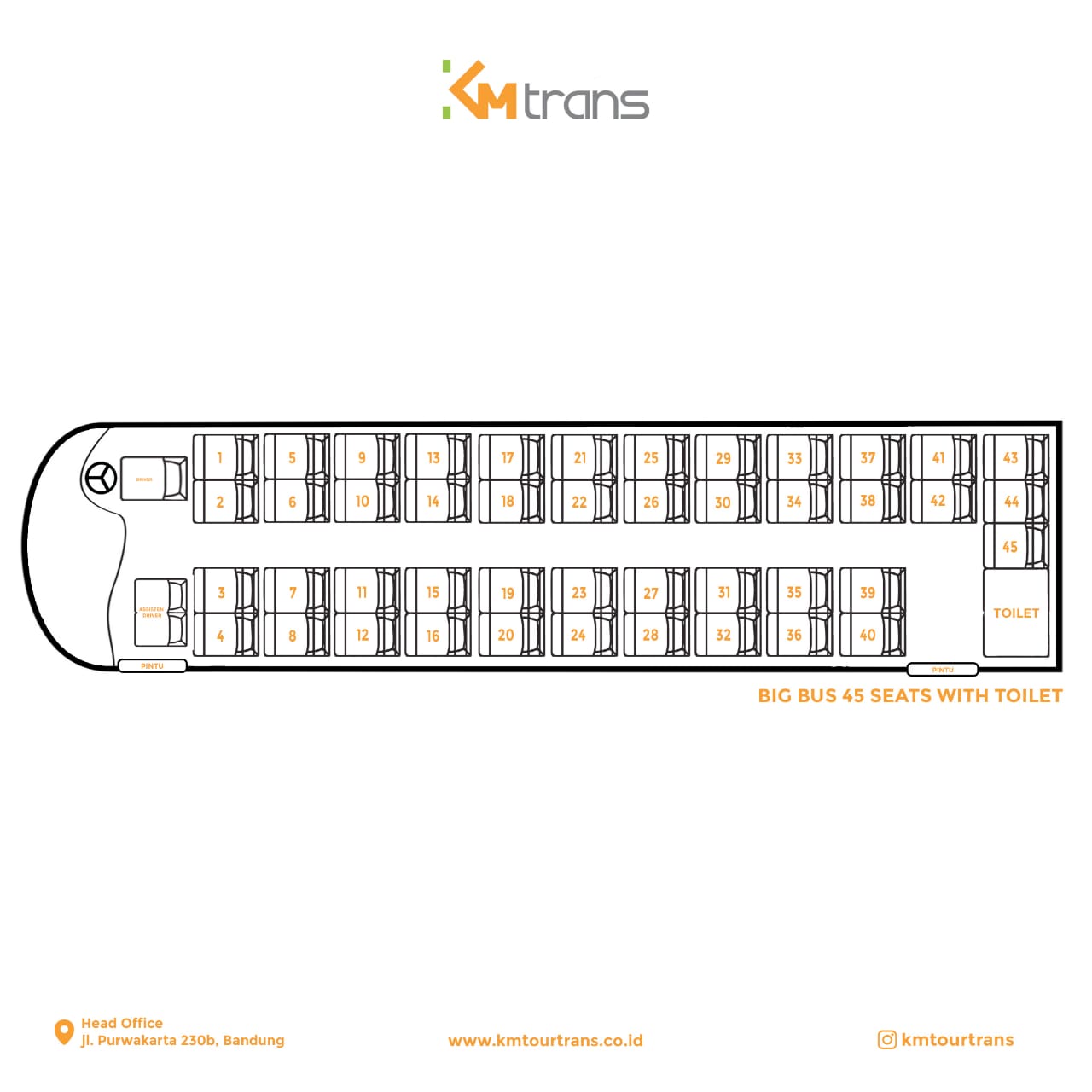 Detail Gambar Seat Bus 45 Toilet Nomer 19