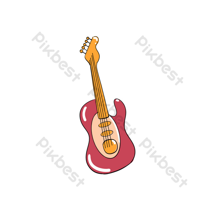 Detail Gambar Sederhana Gitar Nomer 46