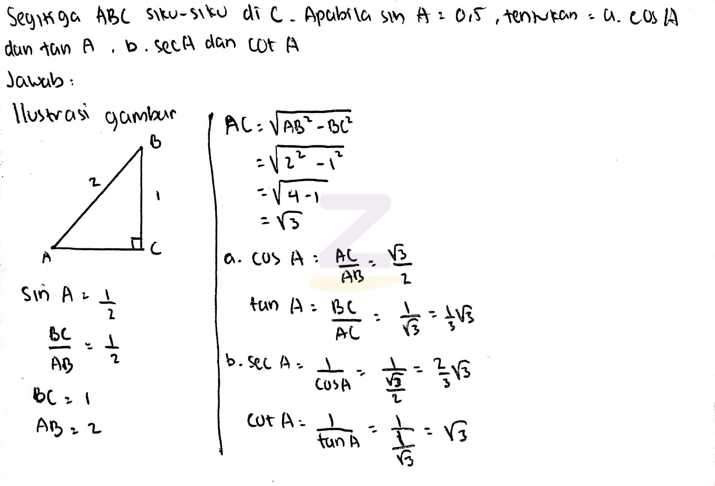 Detail Gambar Segitiga Siku Siku Abc Nomer 46