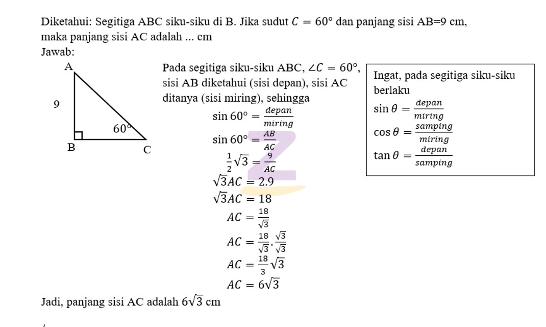 Detail Gambar Segitiga Siku Siku Abc Nomer 49