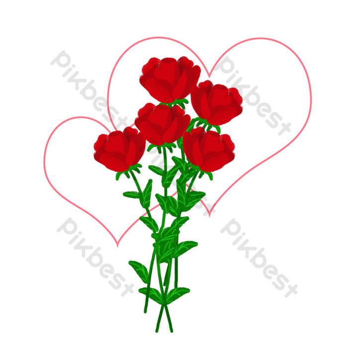 Detail Gambar Sejambak Bunga Ros Merah Nomer 42