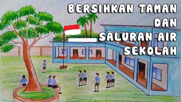 Detail Gambar Sekolahku Indah Poster Nomer 12