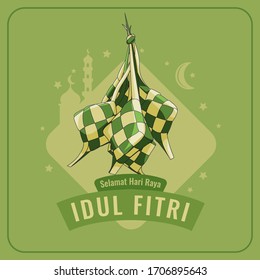 Detail Gambar Selamat Idul Fitri Terbaru Gambar Ketupat Lebaran Nomer 46