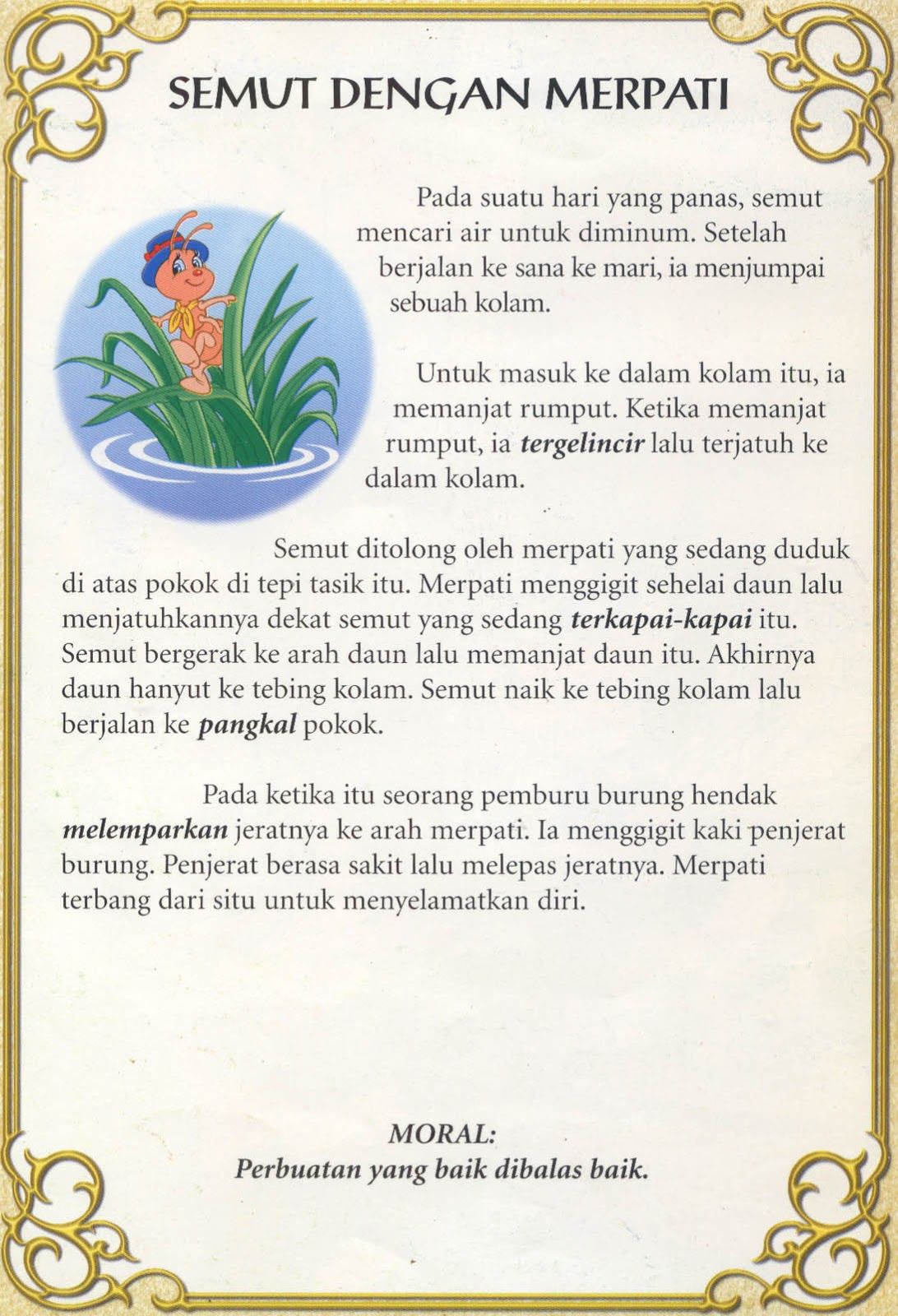 Detail Gambar Semut Ditolong Merpati Nomer 5