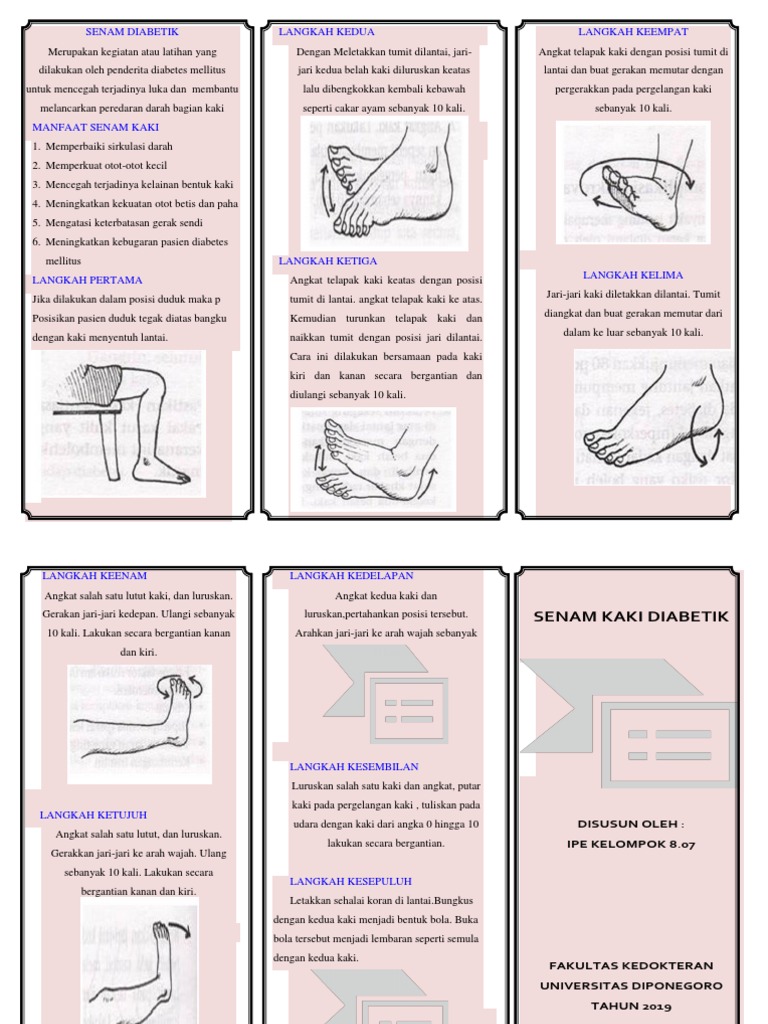 Detail Gambar Senam Kaki Dm Di Masyarakat Nomer 25