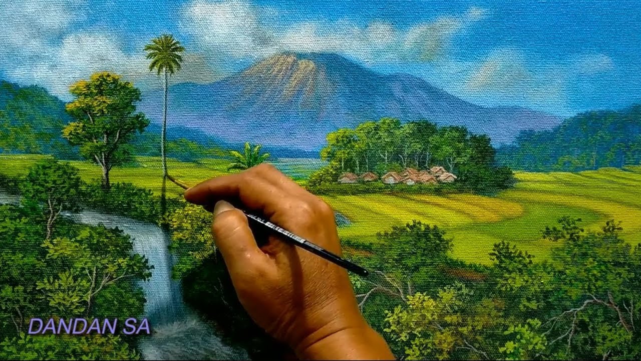 Detail Gambar Seni Lukis Pemandangan Nomer 20