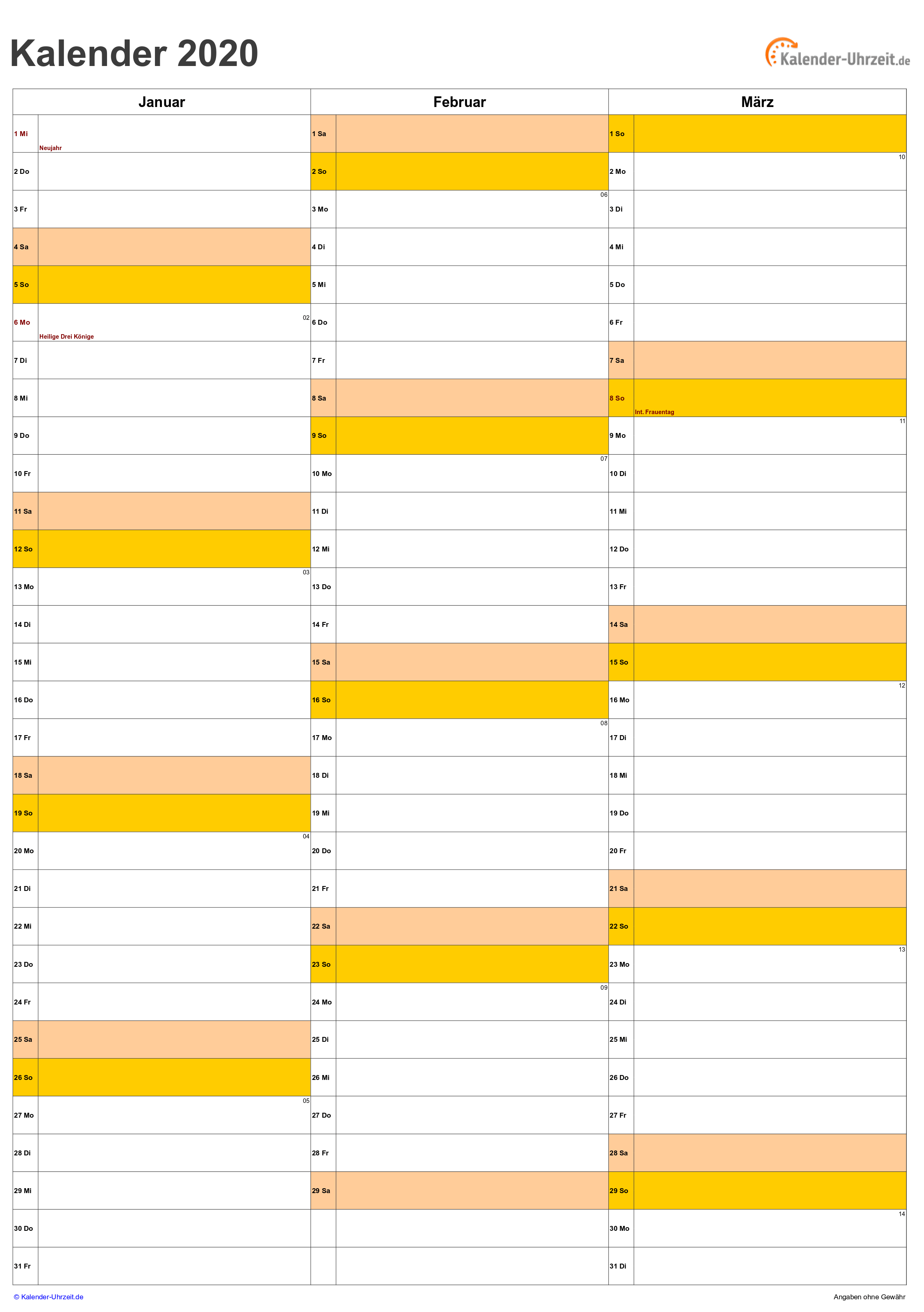 Detail 2020 Terminkalender Nomer 5