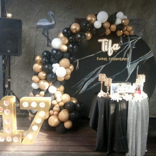 Detail Dekorasi Sweet Seventeen Party Nomer 9